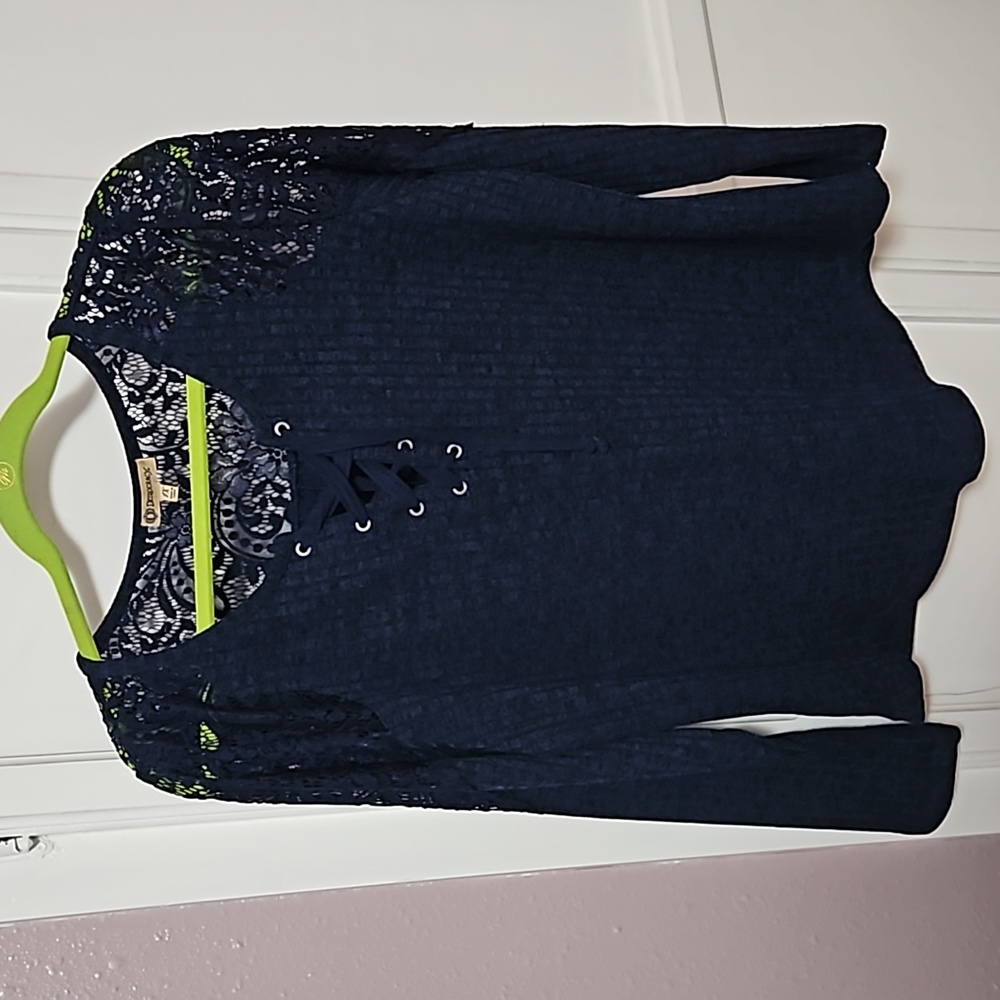 Democracy women's top 1X navy blue